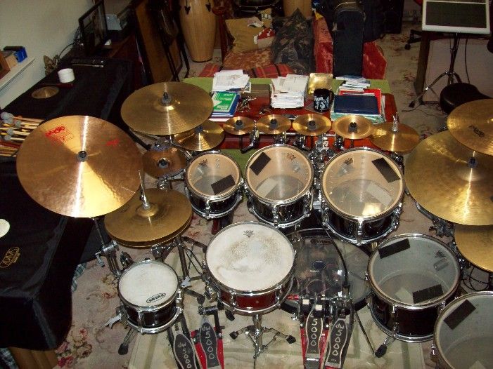 Double splash cymbal placement